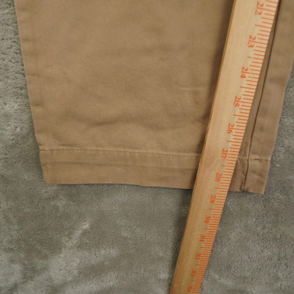 Docker's Iconic Khaki Flat Front Pants Relaxed Straight Fit Men's 36x30 NWT
